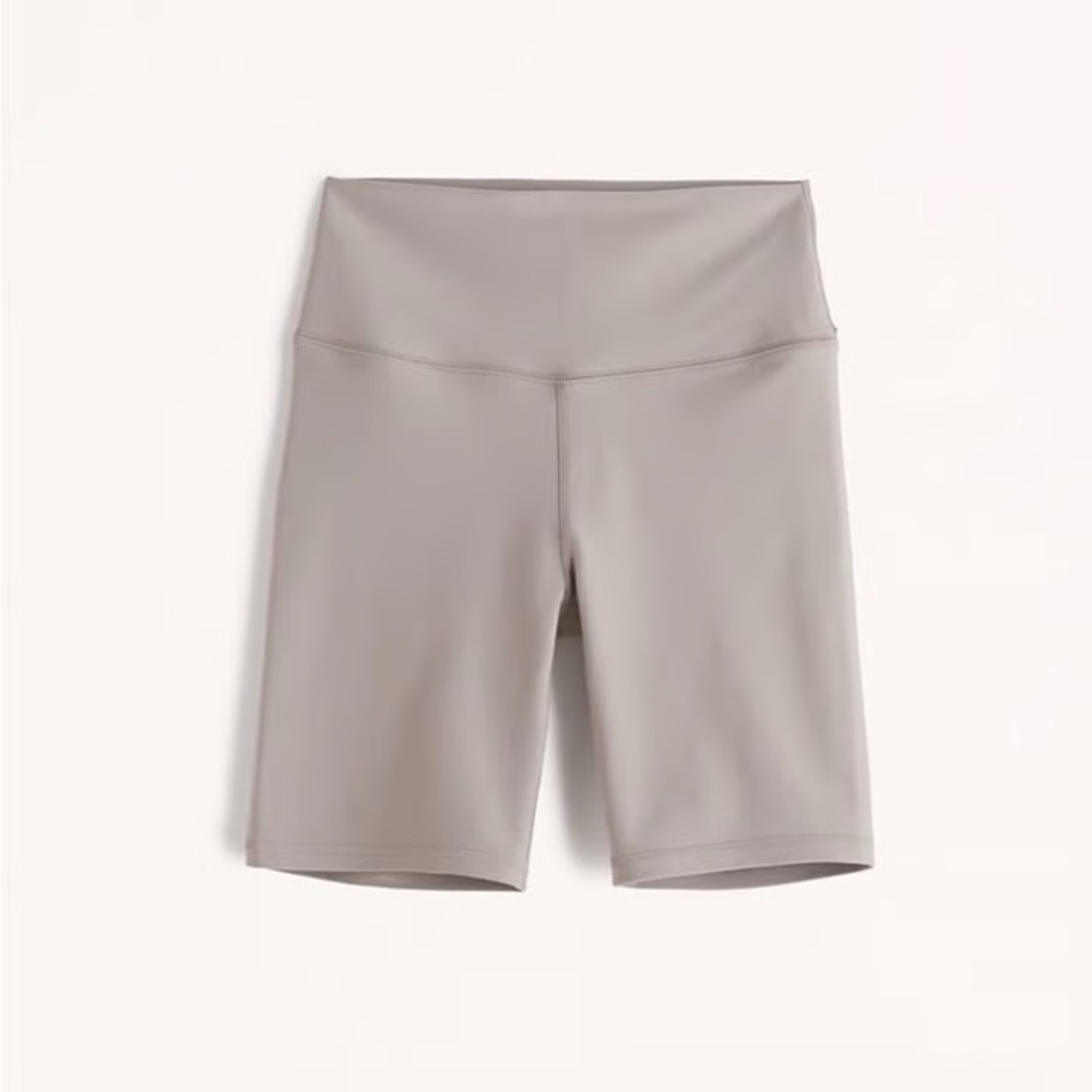 Abercrombie YPB SculptLUX Biker Shorts in Grey Taupe